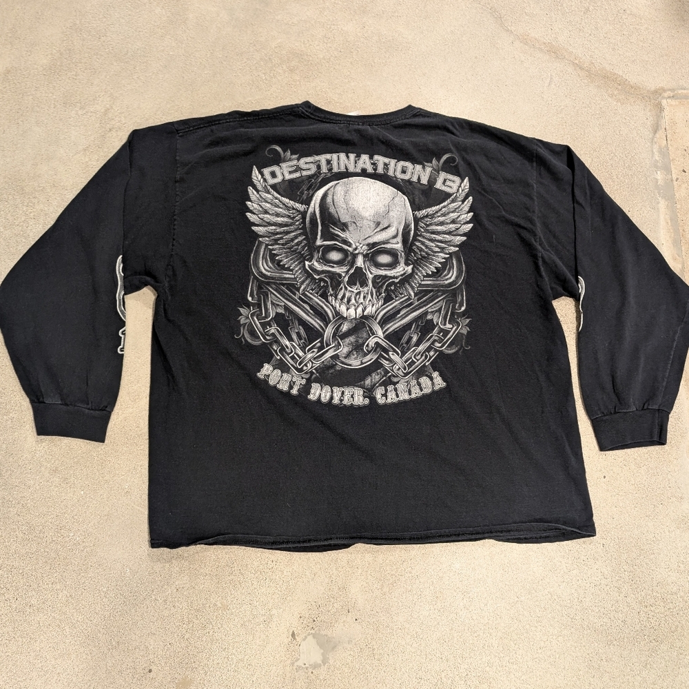 Destination 69 Black Graphic Men's Shirt